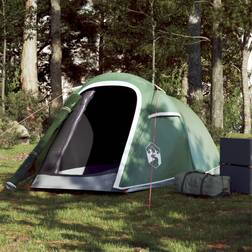 vidaXL Tienda de campaña túnel para 2 personas impermeable verde Verde