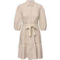 A View Linen Dress - Light Sand