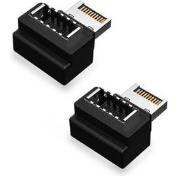 Nordic AE-104 10Gbps 3.1 USB E - USB E 90 Degree Angled Adapter M-F