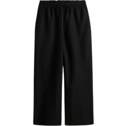 H&M Linen Mix Trousers - Black