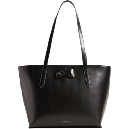 Ted Baker Beanne Bow Detail Leather Shopper Bag - Black