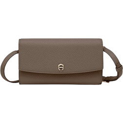 Aigner Wallet with Shoulder Strap - Coal Brown