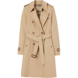 Burberry Mid Length Kensington Heritage Trench Coat - Honey