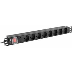 Lanberg PDU-08F-0200-BK 8-way