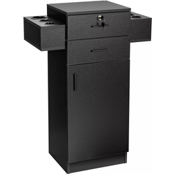Costway Salon Black Storage Cabinet 69.9x97.8cm