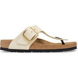 Birkenstock Gizeh Big Buckle Nubuk Leather - Ecru