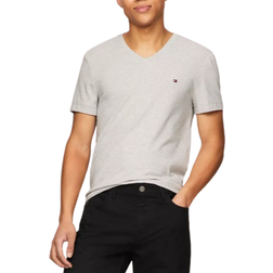 Tommy Hilfiger Slim Fit Solid V-Neck T-Shirt - Grey Heather