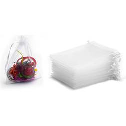 INF Gift Bags Organza White 50-pack