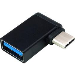 Nordic OTG-C17 3.1 USB A - USB C 90 Degrees Angled Adapter M-F