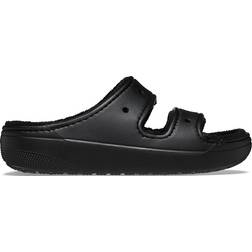 Crocs Classic Cozzzy Towel Sandal - Black