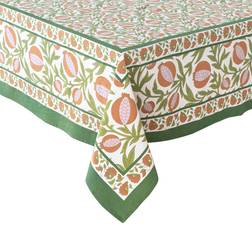 Birch Lane Williston Floral Tablecloth White, Orange, Green (325.1x180.3cm)