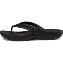 Crocs Via Flips Sandals Black Sandals Men's 12, Women's Medium