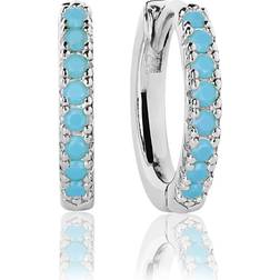 Sif Jakobs Womens 925 Sterling Silver Ellera Medio 925 Sterling-silver and Turquoise Earrings