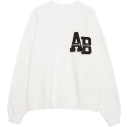 Anine Bing Miles Oversized Sweatshirt Letterman - Off White