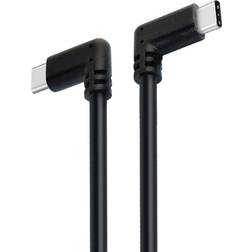 Nordic USBC-N1121 100W 5A 10Gbps 3.2 Gen2 USB C - USB C Angled M-M 0.5m