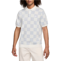 Nike Sportswear Club Men's Checkers Polo - Sail/Pure Platinum