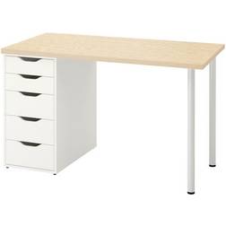 IKEA Alex Lively Pine Effect White Skrivbord 60x120cm