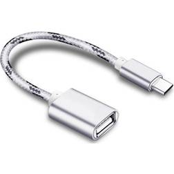 Nordic USBC-N1178 3.1 Gen 1 USB C - USB A OTG Adapter M-F 0.3m