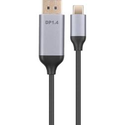Nordic USBC-N1206 USB C - Displayport 1.4 M-M 0.5m