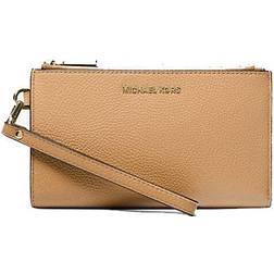 Michael Kors Adele Pebbled Leather Smartphone Wallet - Pale Peanut