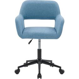Orren Ellis Ludewig Light Blue Office Chair 33"