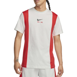 Nike Men's Air Short-Sleeve Top - Summit White/Light Crimson