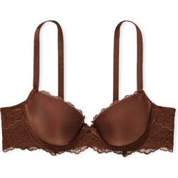 Dream Angels Smooth & Lace Lightly Lined Demi Bra - Mousse