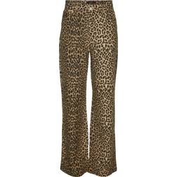 Vero Moda Tessa Wide Fit Jeans - Brown/Silver Mink