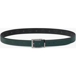 MCM Aren Reversible 1.3" Belt - Green/Forest Green