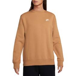 Nike Sportswear Club Fleece Men's Crew - Flax/White