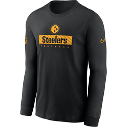 Nike Men's Pittsburgh Steelers Sideline Team Issue Dri-Fit NFL Long-Sleeve T-shirt