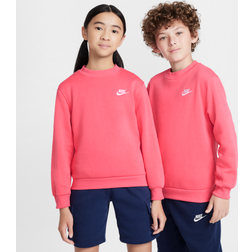 Nike Sportswear Club Fleece Big Kids' Sweatshirt in Pink, FD3006-629