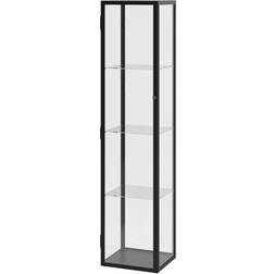 IKEA Blåliden/Strimsäv Black Vitrinskåp 35x151cm