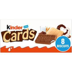 Kinder Milk Chocolate Wafer Biscuit Snack Bars 12.8g 8pack