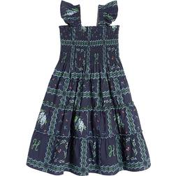 Hill House Home The Tiny Ellie Nap Dress - Navy Floral Patchwork