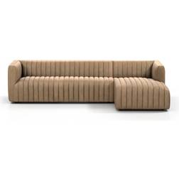 AllModern Brandt Palermo Drift Genuine Leather Sofa 105" 4 Seater