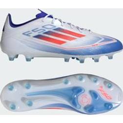 adidas F50 Elite Artificial Grass Boots - Cloud White/Solar Red/Lucid Blue