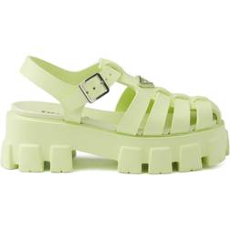 Prada Monolith Rubber Sandal - Pistachio Green