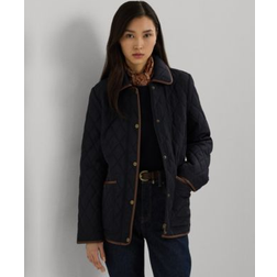 Lauren Ralph Lauren Women's Quilted Collar Coat Dk Navy