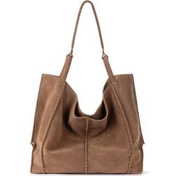 The Sak Los Feliz Slouchy Large Tote - Tobacco Suede