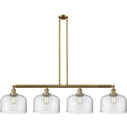 Innovations Lighting Bell Brushed Brass/Clear Ceiling Lamp