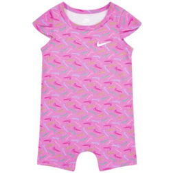 Nike Infant Girls Swoosh Logo Romper Playful Pink 24M