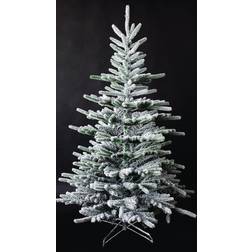 Shatchi Snow Covered Green Tips Bushy Artificial Plain Californian Pine Christmas Tree 182.9cm