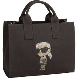 Karl Lagerfeld Ikonik 2.0 Rhinestone Tote Bag - Black