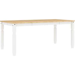 vidaXL Corona White Matbord 90x180cm
