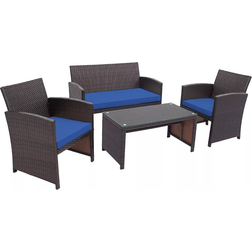 Costway 4 pcs Outdoor Lounge Set