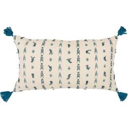 Rizzy Home Transitional Cushion Cover Turquoise (66x35.6)