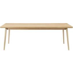 FDB Møbler C65 Åstrup Oak Nature Lacquered/Oak veneer Mesa de comedor 100x220cm