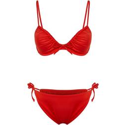 Trendyol Collection Brazilian Bikini Set - Red