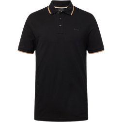 HUGO BOSS Parlay 190 Piqué Polo Shirt - Black